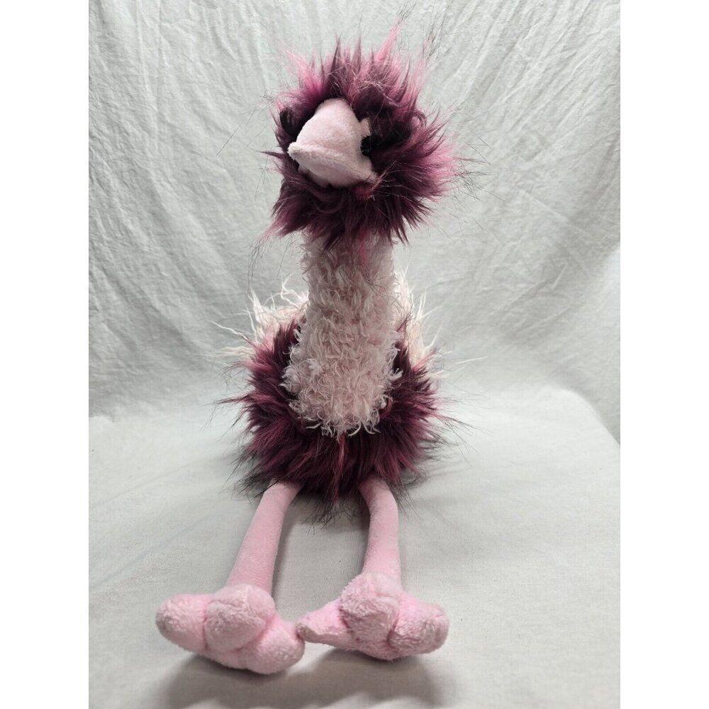 Tatiana Plush OSTRICH Stuffed Animal - by Douglas Cuddle Toys fluffy- PINK #3710